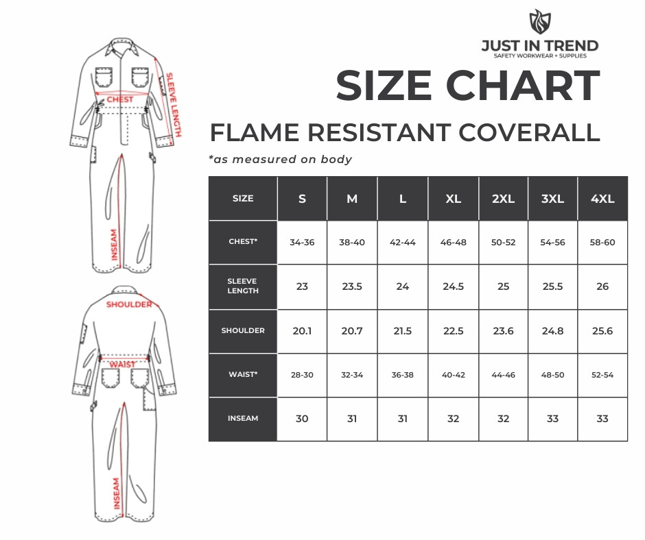Flame Resistant FR Coverall - 88% C / 12% Nylon - 7oz