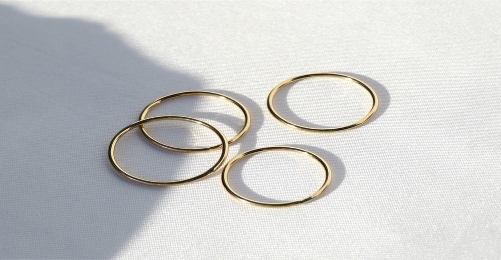 Thin Gold Ring, Gold Filled Ring, Gold Ring, Gold Stack Ring, Thumb Ring, Midi