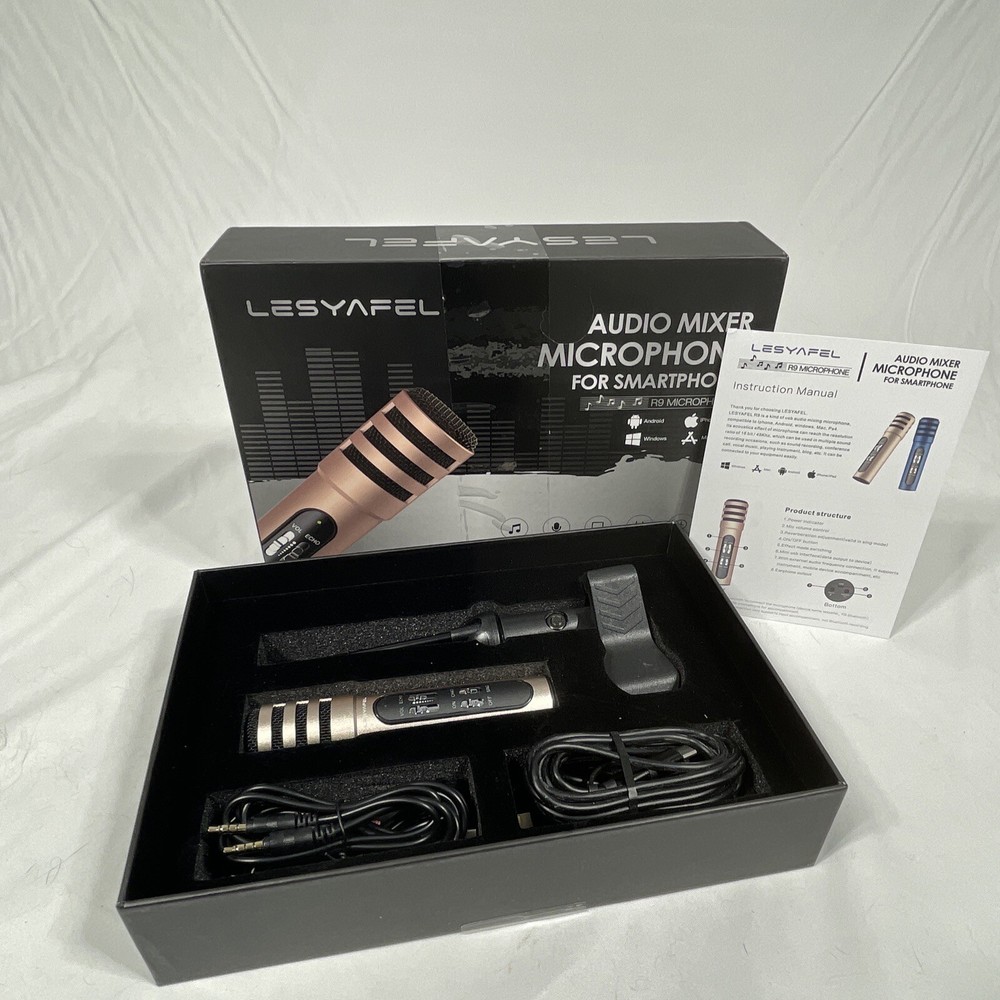 Audio Mixer Recording Microphone for iPhone,Android,PS4,Mac and Windows