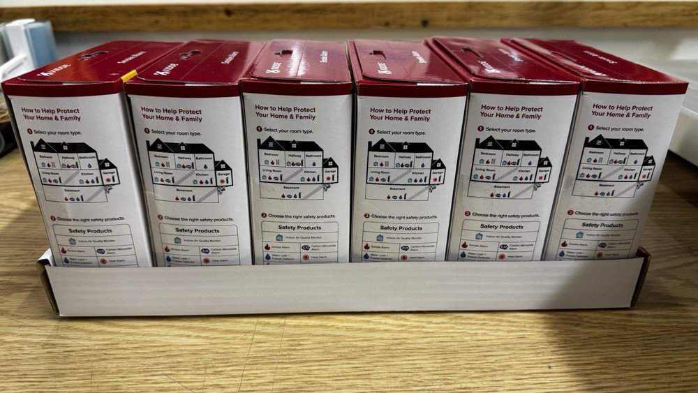 6 Kidde Hardwired Smoke Detector Interconnected LED Alarm