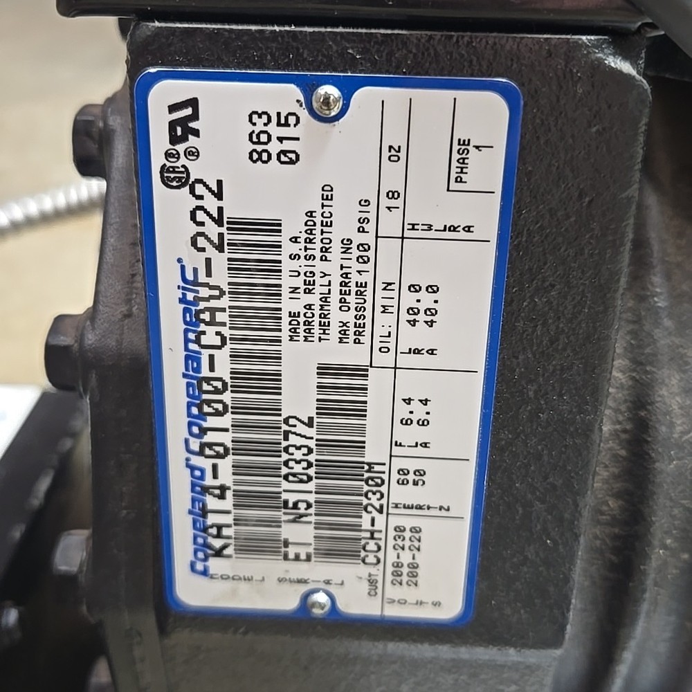 Copeland Tech West Dental Air Compressor Head