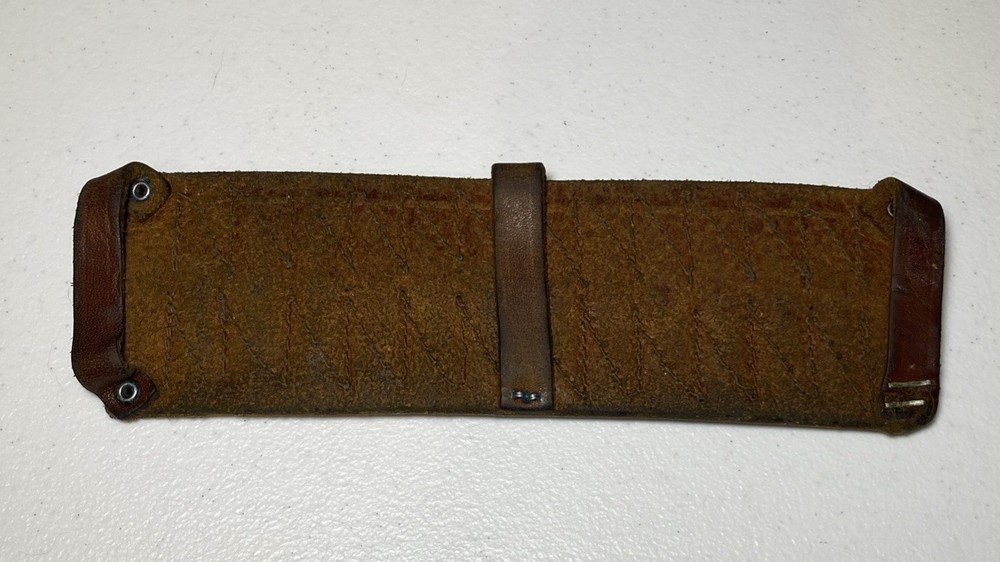 Leather 12 Loop Ammo Belt Holder Brown