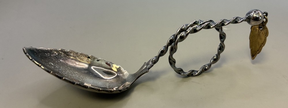 Two Mid-Century Norwegian 830 Silver Caddy Spoons