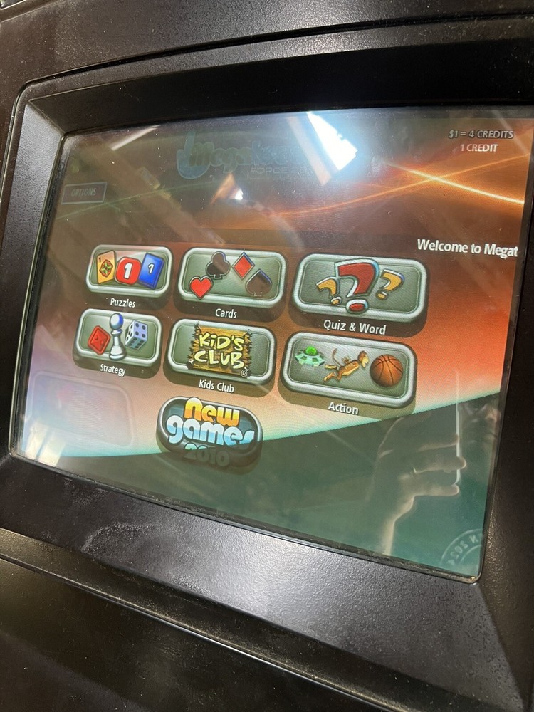 Megatouch 2010 Multi Game Arcade Video Game Machine Stand Machine Tested