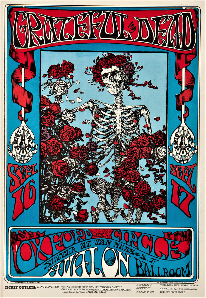 GRATEFUL DEAD POSTER - REFRIGERATOR PHOTO MAGNET @ 3"-5"