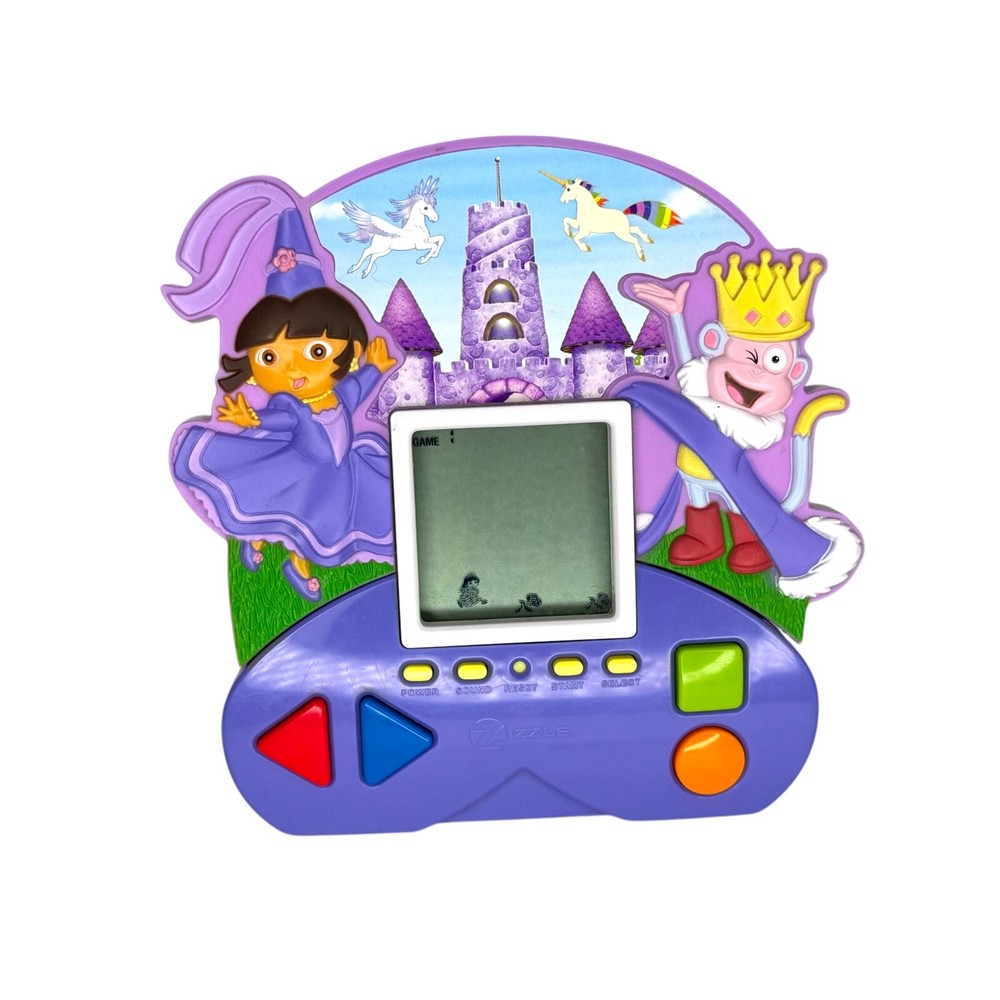 WORKING Dora Explorer Electronic HandHeld 5 Games In 1 Zizzle Magical Adventure