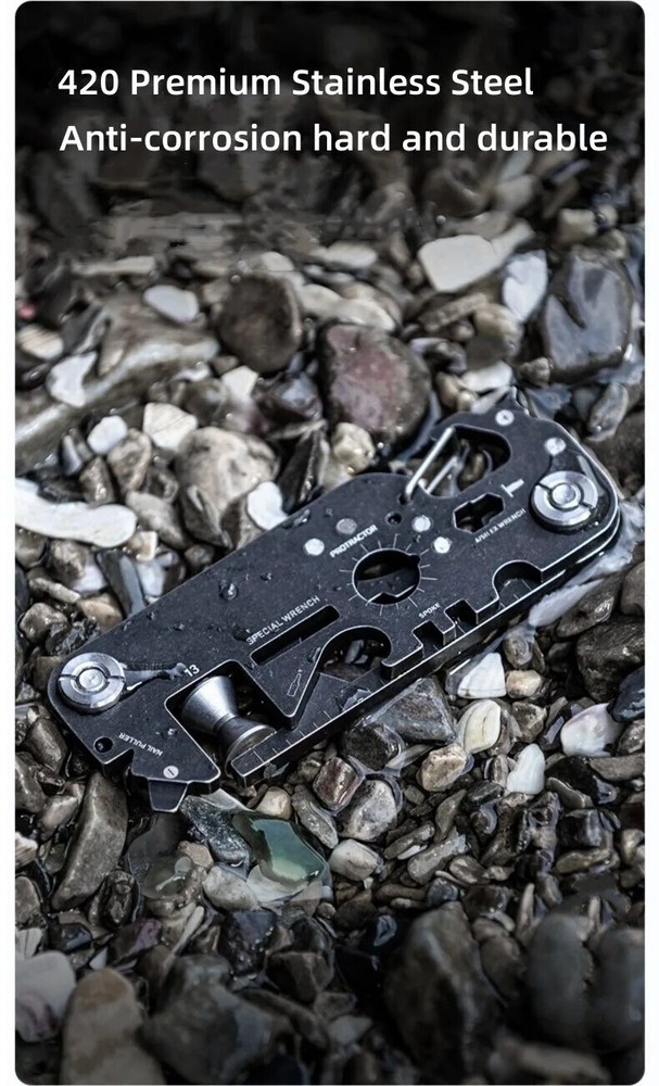 Mini Multi Function Tool Survival Multitool Escape Bug Out Emergency All Purpose