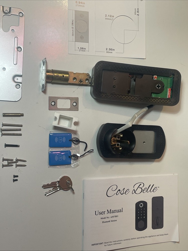 Code Belle Smart Deadbolt Lock Bluetooth (new)