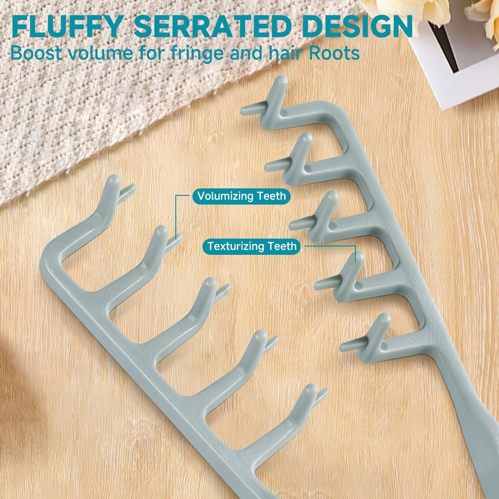 Utmiga Texture Comb, Volumizing Fluffy Styling Comb for Medium, Grey