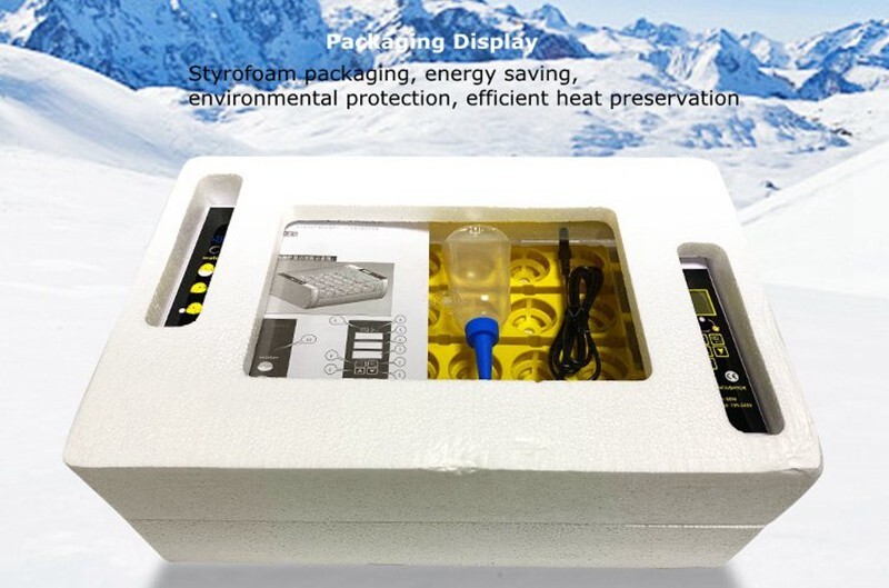 24 Eggs Automatic Egg Incubator Bird Poultry Hatcher Breeder Digital Display