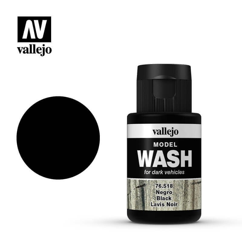 Vallejo Black Model Wash 35ml Bottle 76.518