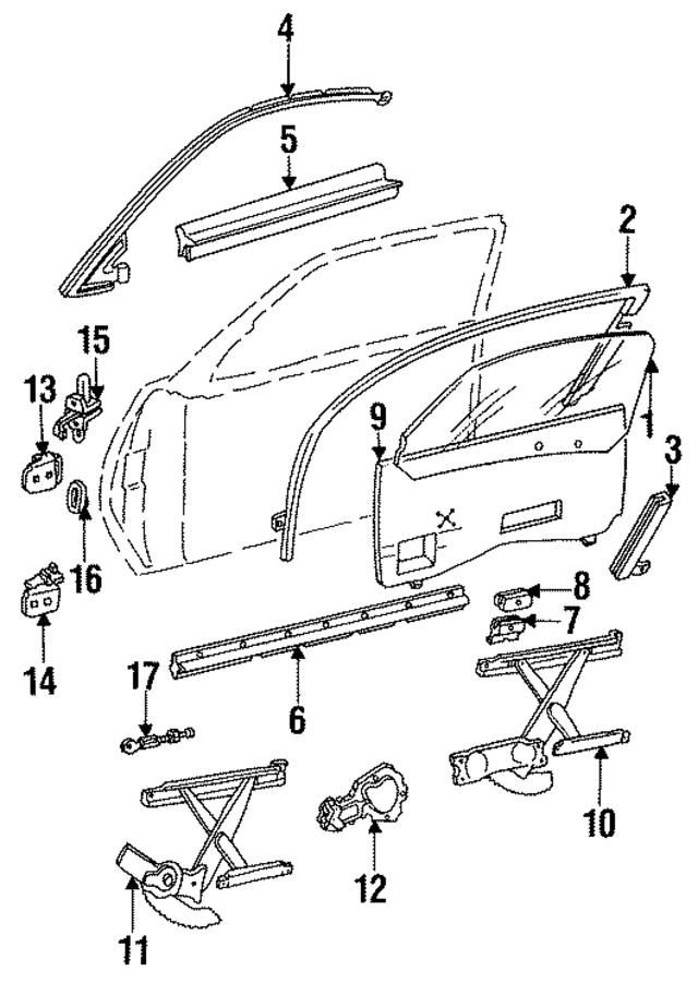 Genuine GM Upper Hinge 16627026