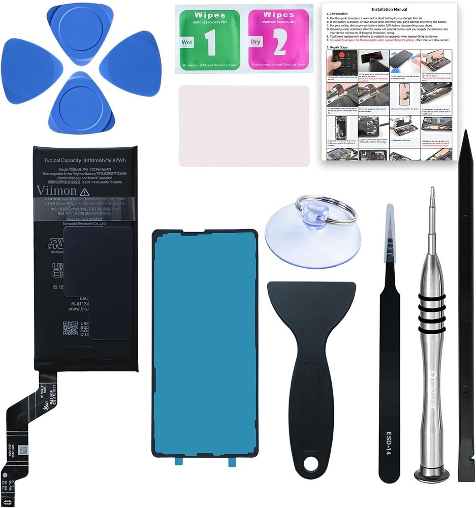 For Pixel 6a Battery Replacement Kits New Upgraded Compatible with Google Pixel