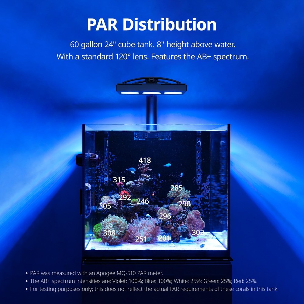 NICREW HyperReef 200 Gen 2 Reef LED Light, 200W 200 2, Black