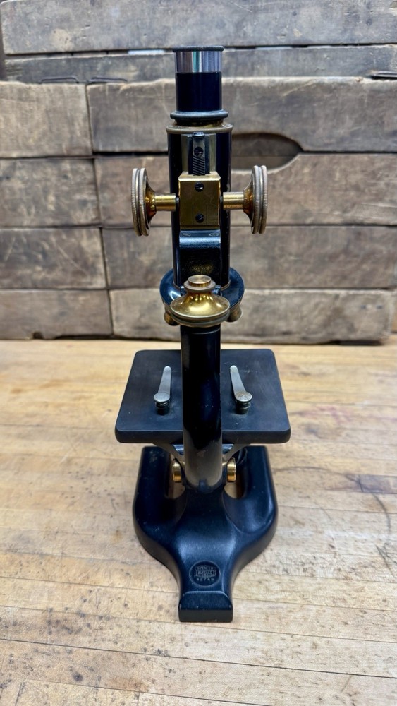 Antique Spencer Lens Co 3 objective Microscope Vintage Science Lab
