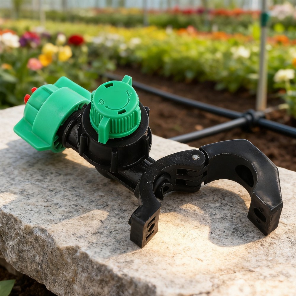 Complete Watering Solution Anti Drip Pipe Clamp with Convenient Flow Control