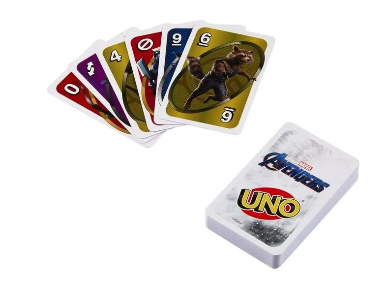 Mattel - UNO Avengers Card Game - Marvel - New
