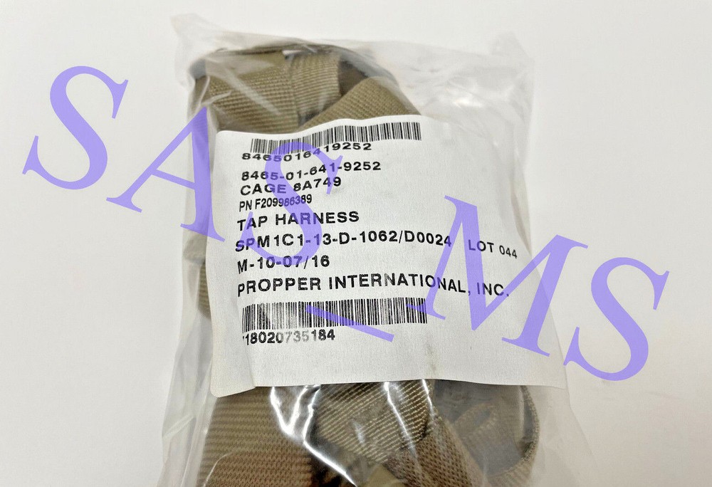 W2 OCP TAN TACTICAL ASSAULT PANEL TAP SHOULDER STRAPS & RIGHT ADAPTER ASSEMBLY