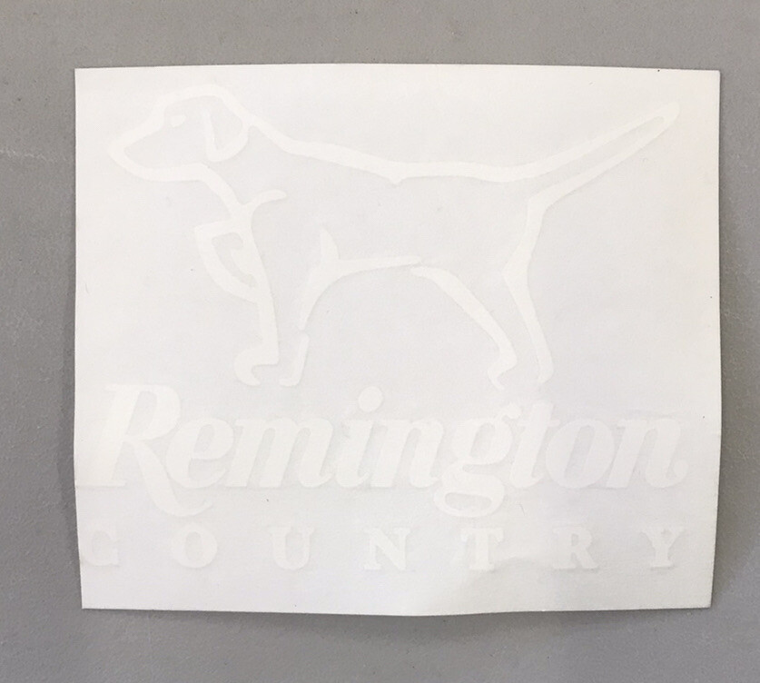 2 New Remington Country Decals White