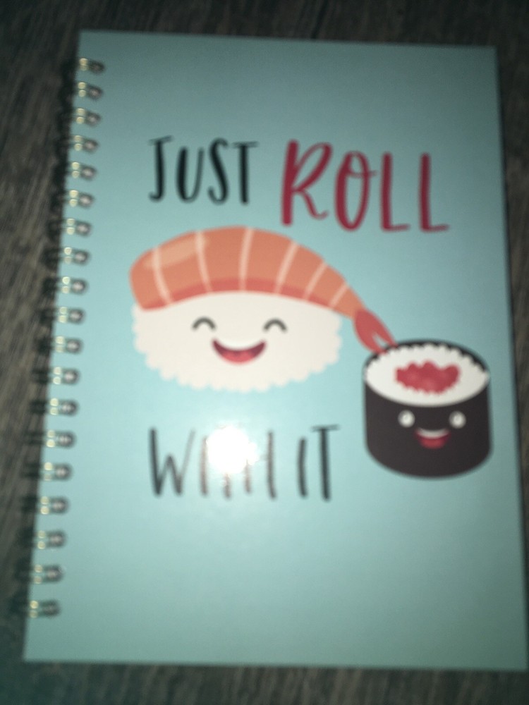 Sushi Roll Notebook Notebook Diary Journal Memo Kawaii Cute