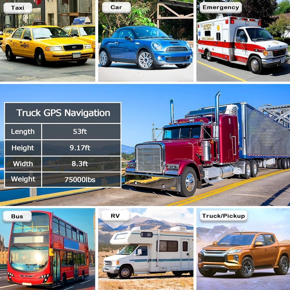 North America GPS Navigation with 2024 Maps & Multi-Language Voice Support