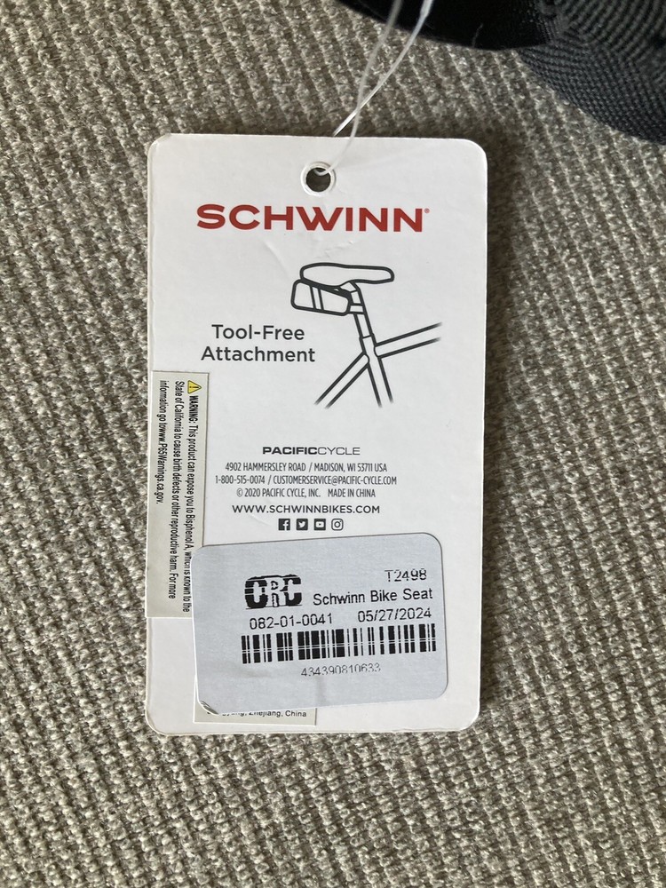 NEW Schwinn Under the Seat Pack for Bicycle