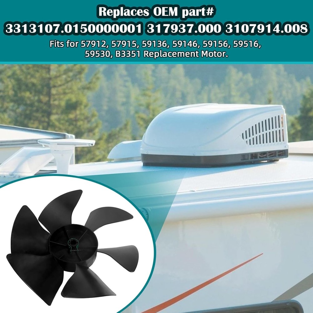 Air Conditioner Fan Blade Replacement for RV Camper Rooftop AC Unit