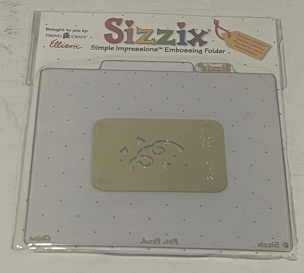 Sizzix Embossing Folder New In Package Confetti