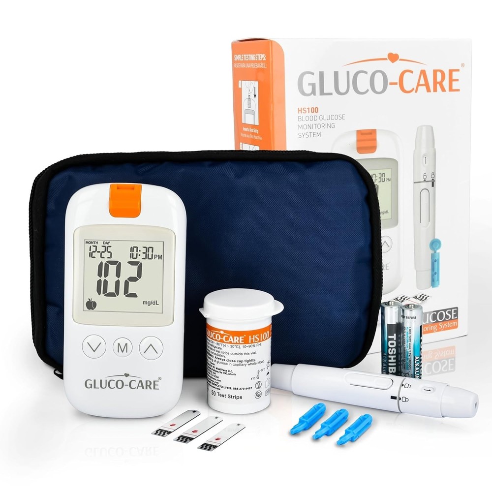 Comprehensive Glucometer Kit: Accurate Readings, 500 Memory & Easy Calibration