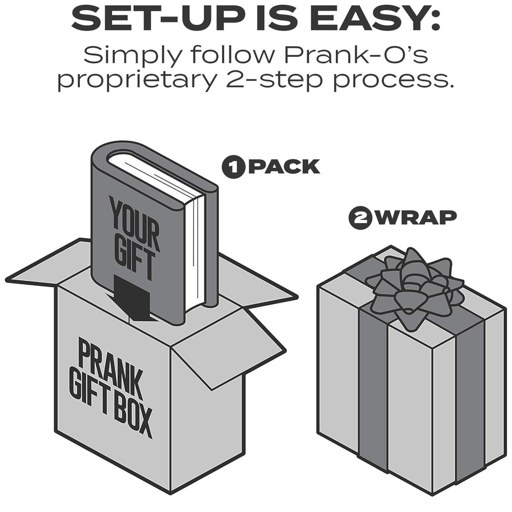 Prank-o My First Fire Prank Gift Box – Empty Box For Wrapping Real Pre