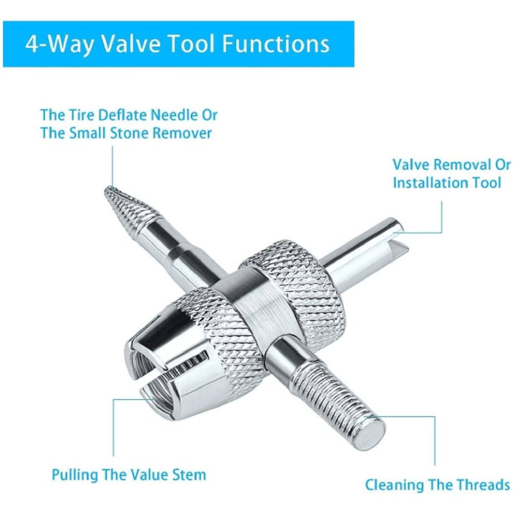 43-Piece Car Tyre Valve Removal Tool Valve Cores Tire Wrench Repair Tools Kit