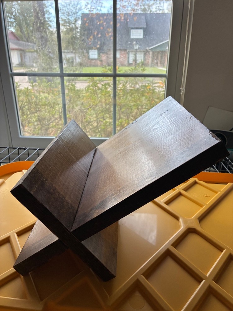 wooden cookbook stand rustic collapsible