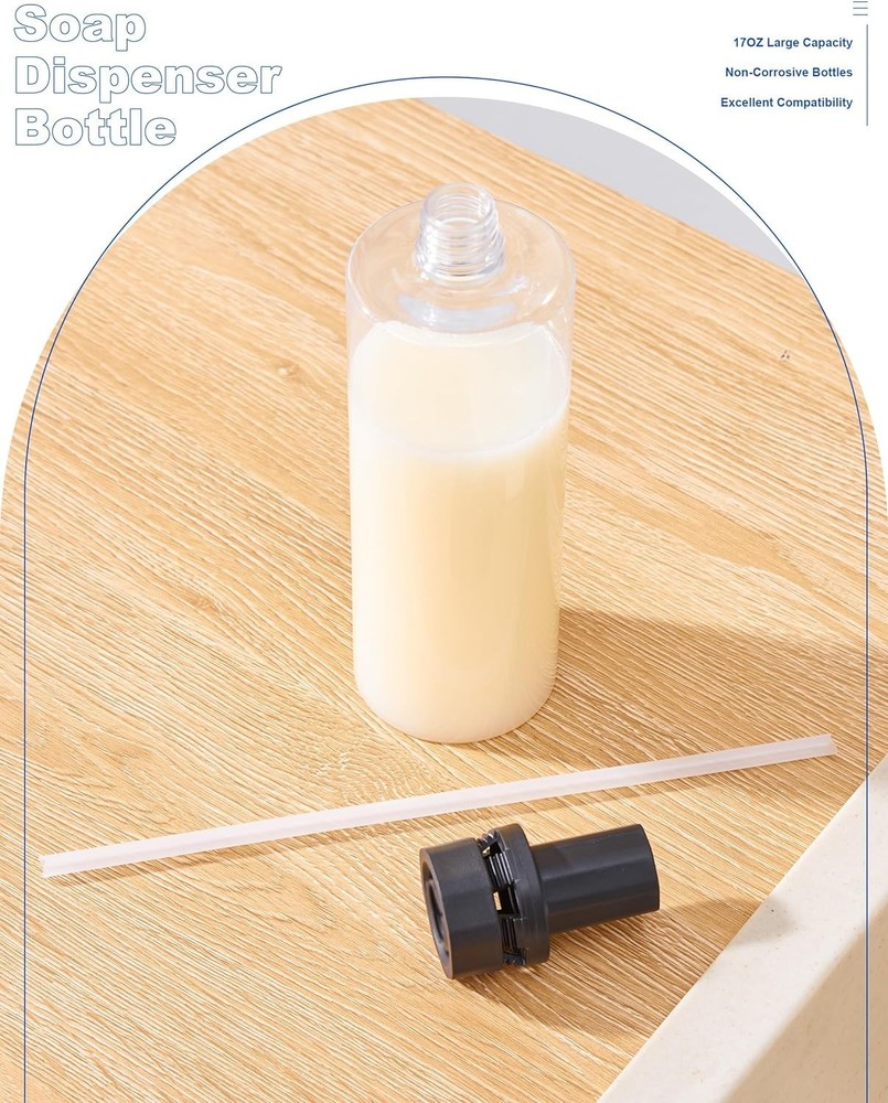 Durable 500ML Plastic Soap Dispenser - Ideal Replacement for Your Kitchen
