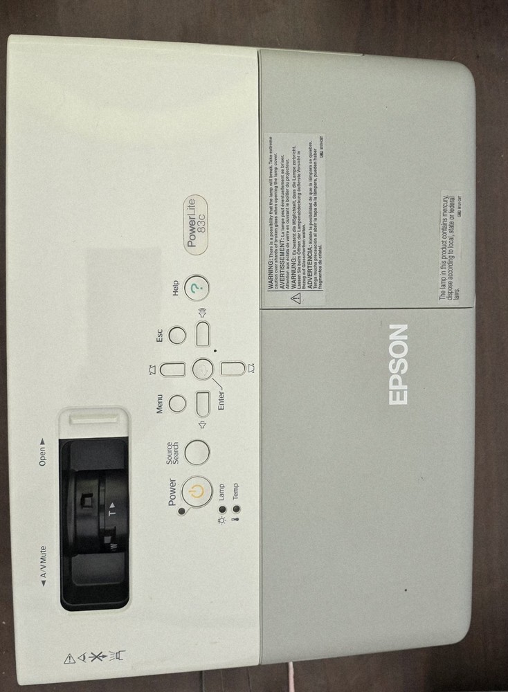 Epson PowerLite 83c 3LCD Projector