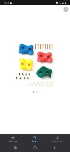 Timber-Bilt Multi Colored Plastic Climbing Rocks Model