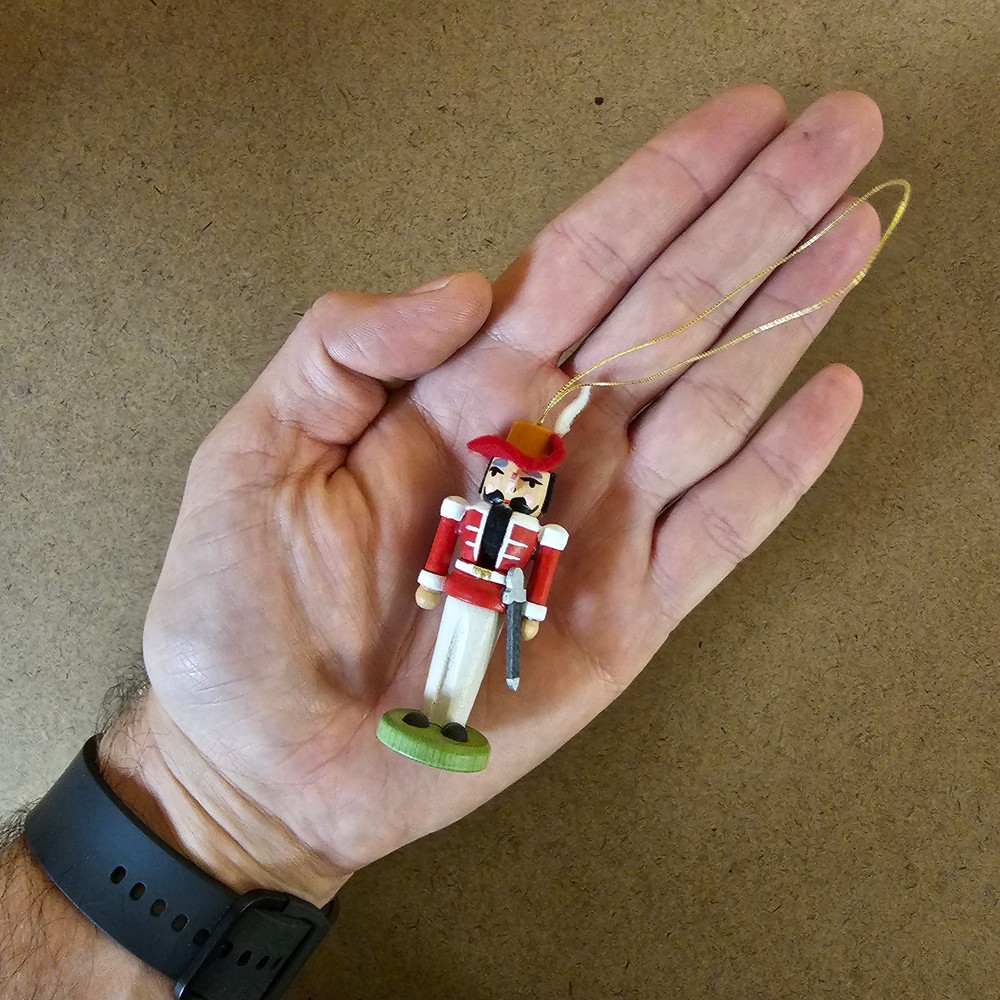 Nutcracker German Ornament Red