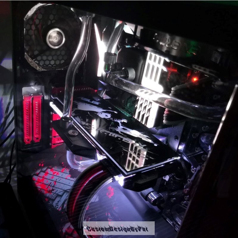 Custom Pic ARGB Mirrored GPU Backplate Mirrored GPU Side Panel Gaming PC Case