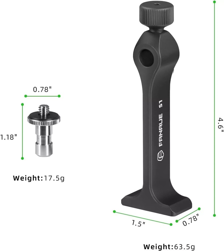 Binocular Tripod Adapter, Binocular Mount 1/4 Inch Threading Mount Aluminium