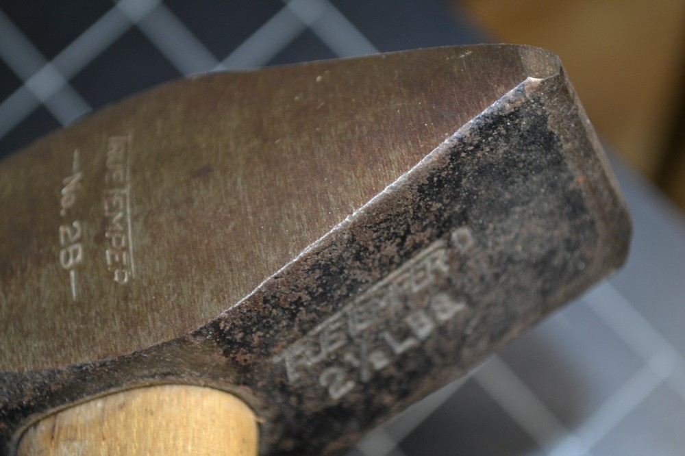 TRUE TEMPER - #2B - ENGINEERS' CROSS PEEN HAMMER - 40oz - MARKED HANDLE