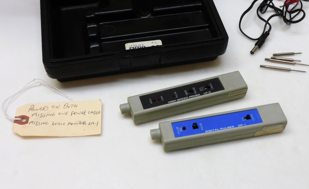 GLOBAL LOGICAL ANALYSIS TEST KIT LTC-2 MISSING POWER CABLE & LOGIC MODULE