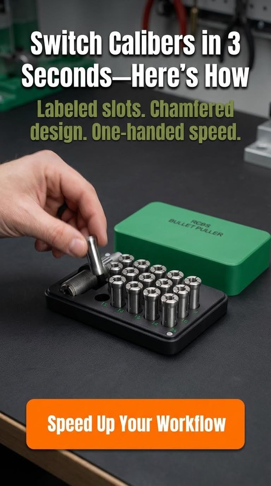 RCBS Bullet Puller and Collets Storage Case