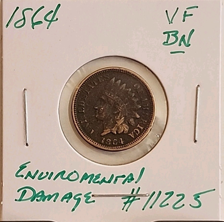1864 BN Indian Head Cent ■ VF ■ #11225