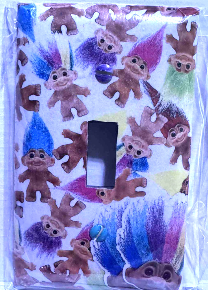Handmade "Troll' Light Switch Plate
