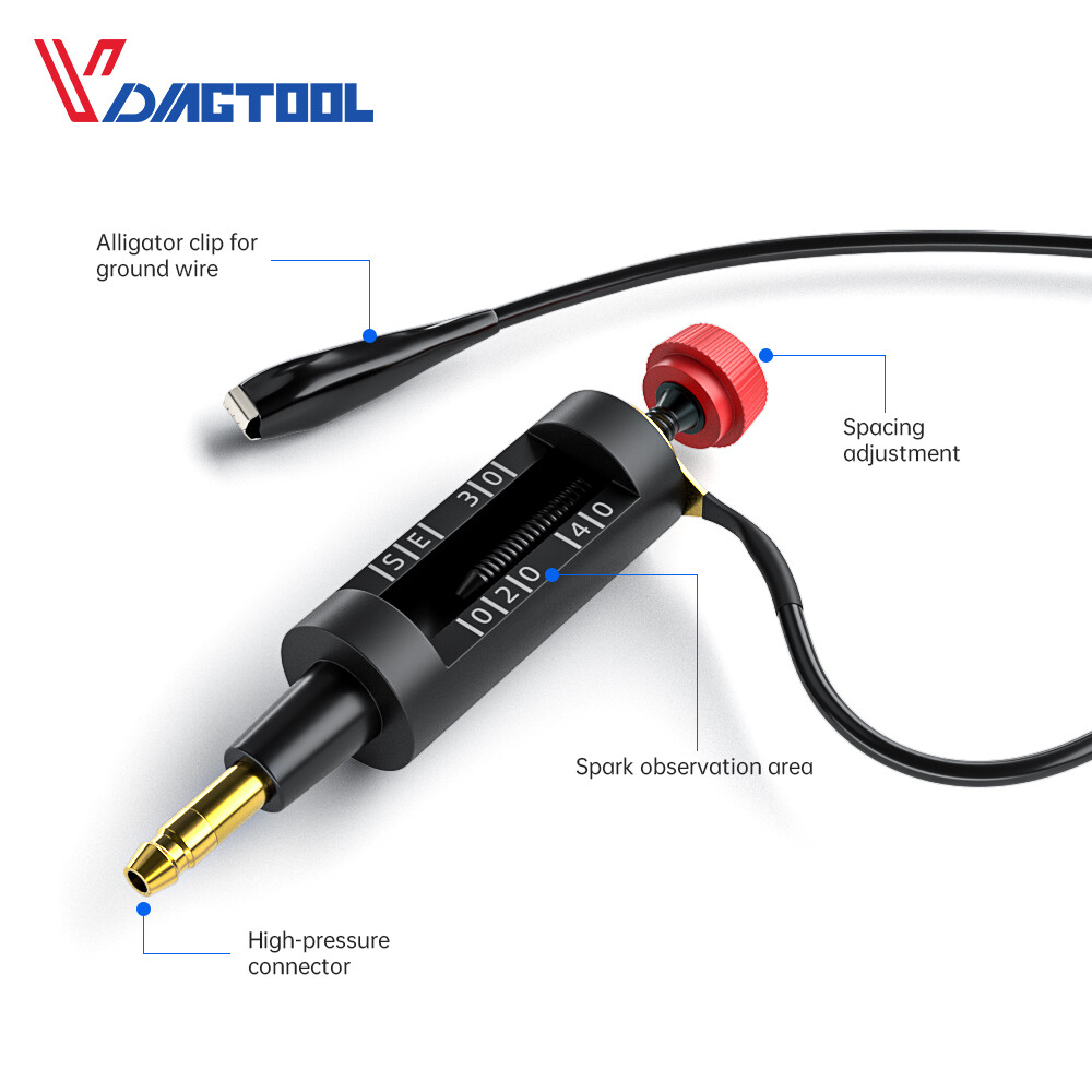Spark Plug Tester Auto Ignition System Coil Engine In Line Diagnostic Test Tool