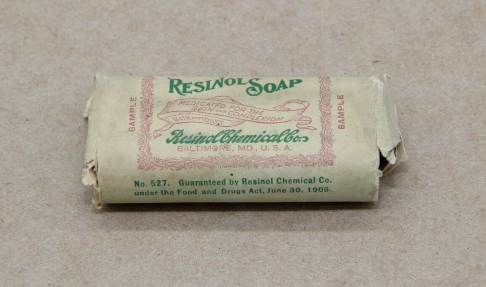 Vintage Small Resinol Soap Bar Unused