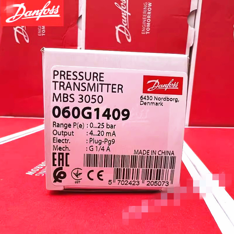 1pcs Danfoss Pressure Transmitter Sensor MBS3050 060G1409 0-25BAR