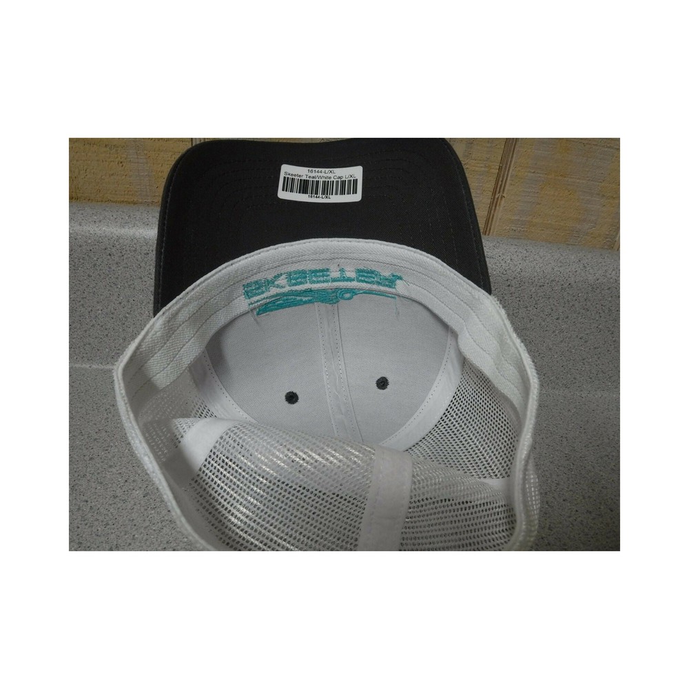 New Authentic Skeeter Hat Limited Edition/ Front Charcoal/ Back White Mesh Large