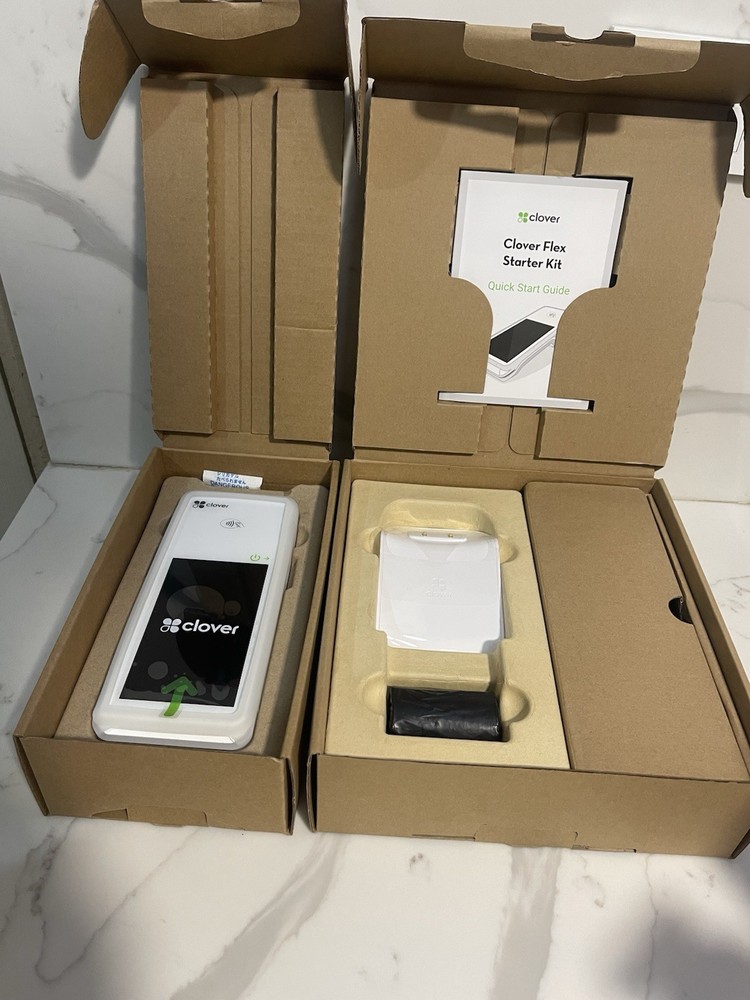 Clover Flex C401U + Flex Starter Kit K400U Handheld POS system CreditCard Reader