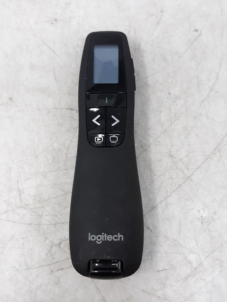Logitech R500 Presentation Remote Laser Pointer Wireless LCD Screen w/ Pouch