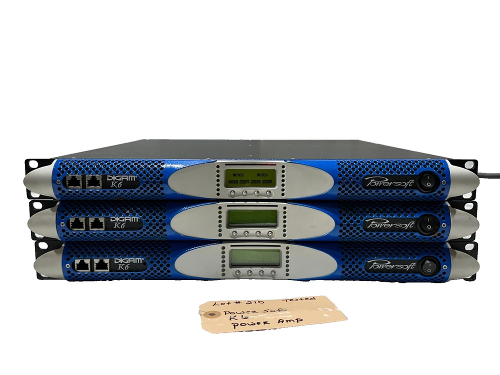 Powersoft Non-DSP K6 7200W Power Amplifier #209-12 (One) TrueHeartSound